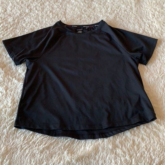 Spyder black active wear crop top size medium - Picture 6 of 16